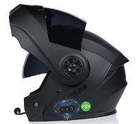 CNNGU Casco Modulare Bluetooth, per Adulti, Donne E Uomini, Casco Modulare con Doppia Visiera, Casco da Moto Integrato Omologato ECE, Traspirante E Confortevole