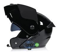 CNNGU Casco Moto Modulare Bluetooth Omologato ECE, con Doppia Visiera, Rivestimento Dell'orecchio Rimovibile, Adatto per Uomini E Donne Adulti, Ventilazione, Peso Netto 1kg, 55-62cm