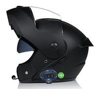 CNNGU Casco Moto Modulare Bluetooth Omologato ECE, con Doppia Visiera, Rivestimento Dell'orecchio Rimovibile, Adatto per Uomini E Donne Adulti, Ventilazione, Peso Netto 1kg, 55-62cm
