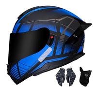 CNNGU Casco Moto Motocicletta Flip Up Casco, Full Face Casco Modulare Casco, ECE Approvato Pieghevole Modulare Integrale Caschi per Motociclette con Doppia Lente, M ~ XL