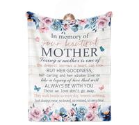 cnnouart Coperta commemorativa per la perdita della mamma, regalo per il lutto, per la perdita di una madre, regalo di condoglianze (130 x 150 cm)