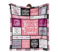 cnnouart Coperta da donna, regalo per amanti dei libri, regalo per lettori, bibliotecari, nerd, topo di biblioteca, 150 x 200 cm