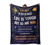 cnnouart Coperta regalo dell'amicizia per donne, migliore amica, compleanno, laurea, regalo per la mia bestie, coperta per amici (130 x 180 cm)