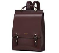 Cnoles Zaino in pelle da donna, alla moda, vintage, casual, per scuola, università, viaggi, libri, Marrone-q2476l, 28 x 11 x 38, Zaino alla moda