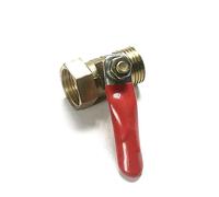 CNOYVZOXZ 1 valvola a sfera in ottone da 1/8 "1/4" 3/8" 1/2 '' femmina/maschio connettore valvola filettato raccordo per tubi in rame adattatore CZYC (3/8 pollici)