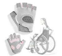 CNPSMYF Guanti per sedia a rotelle traspiranti per uomini e donne | Guanti senza dita con protezione del palmo, traspiranti e leggeri per spingere sedia, bici, allenamento pesi