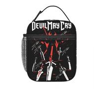 CNQPJKYAQ Sacchetti per Il Pranzo isolati Dante Devils May Cry Merch Gioco d'azione e Avventura Contenitore per Pranzo Multifunzione Scatola Termica per Picnic