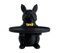 Cnrfeoap Bella statua a forma di cane con contenitore per riporre statuette di cani ornamento piatto di caramelle ciotola supporto ciotola per ingresso tavolo ciotola per ingresso tavolo decorativo