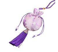 Cnrfeoap Borsa con coulisse con nappe cinese borsa a bustina rotonda portamonete ricamato sacchetti per gioielli