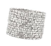 Cnrfeoap Lustrous Cubic Stainless Steel - Gioiello leggero e resistente all'ossidazione, da indossare tutti i giorni e da sera, motivo geometrico cubico, Misura unica, come descritto