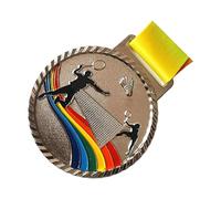 Cnrfeoap Medaglie adolescenti dei vincitori delle medaglie della ricompensa dei bambini dei bambini per le medaglie del premio della competizione Medaglie di bronzo d'argento dell'oro con il nastro