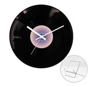 Cnrfeoap Orologio a forma di disco del tramonto Design moderno con espositore in metallo ornamento di alta qualità orologio vintage orologio da casa da 30,5 cm