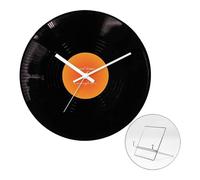 Cnrfeoap Orologio a forma di disco del tramonto Design moderno con espositore in metallo ornamento di alta qualità orologio vintage orologio da casa da 30,5 cm