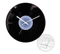 Cnrfeoap Orologio a forma di disco del tramonto Design moderno con espositore in metallo ornamento di alta qualità orologio vintage orologio da casa da 30,5 cm