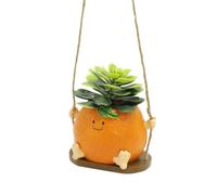 Cnrfeoap Portavaso creativo in resina con funzione oscillante per la decorazione della casa e gli amanti delle piante, adatto per vari spazi, facile da pulire