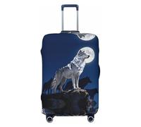 CNTDBU Alpha Wolf Leader, copertura elastica per valigie, protezione per bagagli da viaggio, resistente ai graffi, adatta alla maggior parte delle valigie, Nero , M, boemo