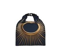 CNTDBU Art Deco Sunburst - Borsa termica per il pranzo con coperchio arrotolabile, dimensioni regolabili, a prova di perdite, per uso quotidiano