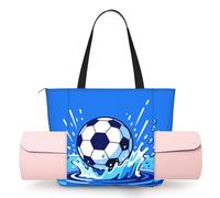 CNTDBU Ball Water Splash - Borsa da yoga da donna, grande borsa da palestra con supporto per tappetino da yoga, borsa a tracolla leggera per allenamento, viaggi, spiaggia
