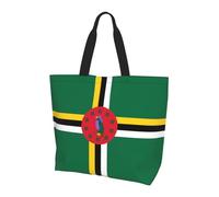 CNTDBU Bandiera del Commonwealth della Dominica, borsa a tracolla grande da donna, leggera e impermeabile, borsa per la spesa riutilizzabile con tasca interna per viaggi di lavoro