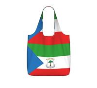 CNTDBU Bandiera della Guinea Equatoriale Borsa per la spesa, leggera, riutilizzabile, pieghevole, per generi alimentari, zaino da viaggio con coulisse, per lavoro e palestra