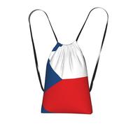CNTDBU Bandiera della Repubblica Ceca, zaino pieghevole con coulisse, leggero, ripiegabile, riutilizzabile, per viaggi, zaino compatto per campeggio, palestra