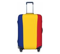 CNTDBU Bandiera della Romania, copertura elastica per valigie, protezione per bagagli da viaggio, resistente ai graffi, adatta alla maggior parte delle valigie, Nero , M, boemo