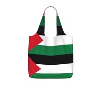 CNTDBU Bandiera dello Stato della Palestina, borsa per la spesa ripiegabile, leggera, riutilizzabile, per generi alimentari, zaino da viaggio con coulisse, per lavoro e palestra
