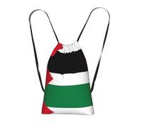 CNTDBU Bandiera dello Stato della Palestina, zaino pieghevole con coulisse, leggero, ripiegabile, riutilizzabile, per viaggi, zaino compatto per campeggio, palestra