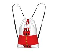 CNTDBU Bandiera di Gibilterra, zaino pieghevole con coulisse, leggero, ripiegabile, riutilizzabile, per viaggi, zaino compatto per campeggio, palestra