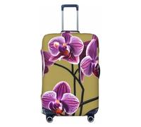 CNTDBU Bella copertura elastica per valigia, motivo orchidee, protezione per bagagli da viaggio, resistente ai graffi, adatta alla maggior parte delle valigie, Nero , S, boemo