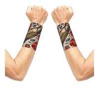 CNTDBU Bellissimi polsini da polso con 2 pezzi, supporto traspirante a compressione per palestra, fascia elastica per il fitness