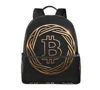 CNTDBU Bitcoin - Zaino da viaggio leggero con custodia per laptop