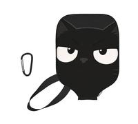 CNTDBU Black Cat - Custodia per pagaia in neoprene con tasca a rete, moschettone per borsa da palestra