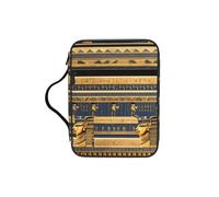 CNTDBU Borsa a secchiello con manici per studio biblico con affreschi faraonici egiziani, impermeabile, organizer per viaggi in chiesa, portapenne, tablet, diario