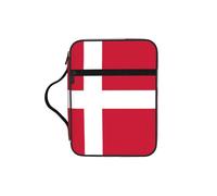 CNTDBU Borsa a tracolla con manici e bandiera danese, impermeabile, per viaggi in chiesa, portapenne, tablet, diario
