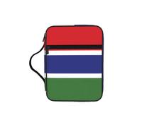 CNTDBU Borsa a tracolla con manici e bandiera del Gambia, organizer impermeabile per viaggi in chiesa, portapenne, tablet, diario