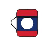 CNTDBU Borsa a tracolla con manici e bandiera del Laos, resistente all'acqua, per viaggi in chiesa, portapenne, tablet, diario