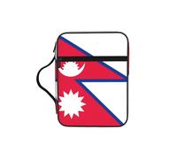 CNTDBU Borsa a tracolla con manici e bandiera del Nepal, organizer impermeabile per viaggi in chiesa, portapenne, tablet, diario