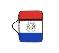 CNTDBU Borsa a tracolla con manici e bandiera del Paraguay, organizer impermeabile per viaggi in chiesa, portapenne, tablet, diario
