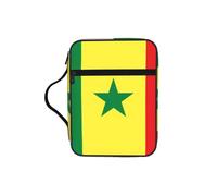 CNTDBU Borsa a tracolla con manici e bandiera del Senegal, organizer impermeabile per viaggi in chiesa, portapenne, tablet, diario