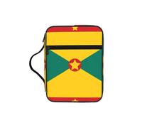 CNTDBU Borsa a tracolla con manici e bandiera di Grenada, organizer impermeabile per viaggi in chiesa, portapenne, tablet, diario