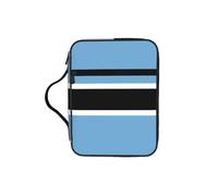 CNTDBU Borsa a tracolla con manici per studio biblico con bandiera del Botswana, organizer impermeabile per viaggi in chiesa, portapenne, tasca per tablet