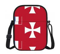 CNTDBU Borsa a tracolla piccola con bandiera delle Isole Wallis e Futuna, borsa leggera con cerniera da donna, borsa a tracolla casual impermeabile per portafoglio da viaggio per telefono
