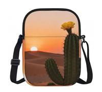 CNTDBU Borsa a tracolla piccola con cactus del deserto, leggera e leggera, da donna, impermeabile, casual, per telefono da viaggio