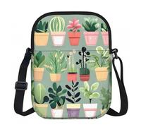 CNTDBU Borsa a tracolla piccola per piante bonsai, leggera con cerniera, borsa a tracolla da donna, borsa casual impermeabile per portafoglio da viaggio per telefono