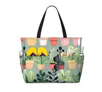 CNTDBU Borsa da viaggio per piante bonsai di grande capacità, impermeabile, con 7 tasche, borsa oversize per palestra e campeggio, leggera e pieghevole