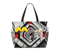 CNTDBU Borsa da viaggio per spiaggia con scala circolare, grande capacità, impermeabile, con 7 tasche, borsa oversize per palestra e campeggio, leggera e pieghevole