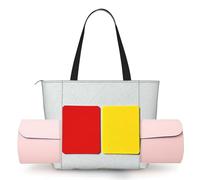 CNTDBU Borsa da yoga da donna con cartoncino, grande, con supporto per tappetino da yoga, borsa a tracolla leggera per allenamento, viaggi, spiaggia