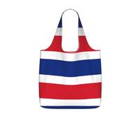 CNTDBU Borsa per la spesa con bandiera della Costa Rica, leggera, riutilizzabile, pieghevole, per generi alimentari, zaino da viaggio con coulisse, per lavoro e palestra
