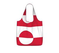 CNTDBU Borsa per la spesa con bandiera della Groenlandia, leggera, riutilizzabile, borsa pieghevole per generi alimentari, zaino da viaggio con coulisse, per lavoro e palestra